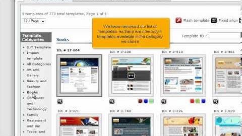 Changing your website template in RVSiteBuilder
