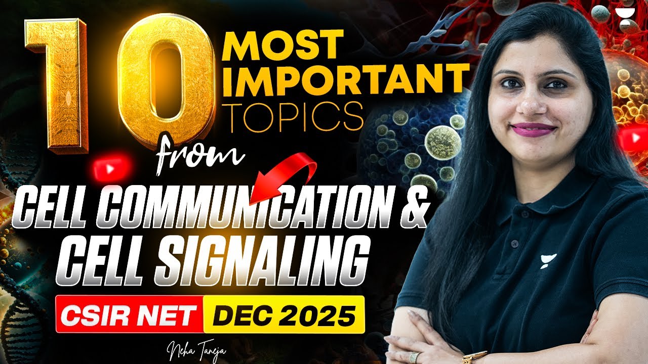Cell Signaling 10 Most Important Topics for CSIR NET Dec 2025 | CSIR ...