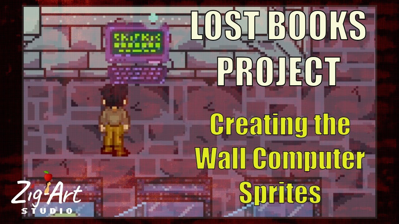 Lost Books Project - Creating the Wall Computer Sprites (Pixel Art ...