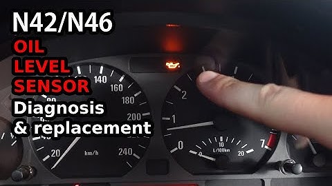 N42/N46 Oil Level Sensor Light Diagnosis 27C3 and Replacement | BMW E46