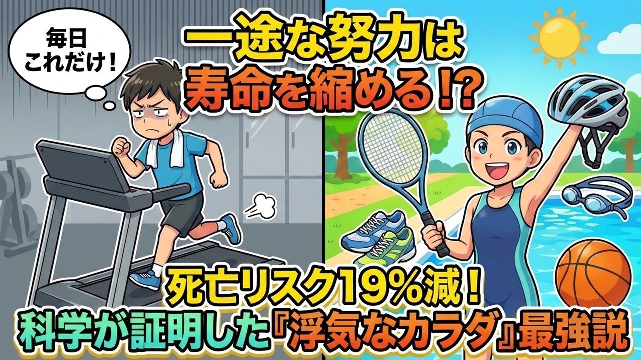 運動は「つまみ食い」が正解！ウォーキングに〇〇を足すだけで寿命が延びる衝撃の理由