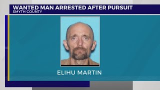 Wanted man arrested after pursuit in Smyth County