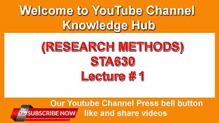 sta630 lecture 1