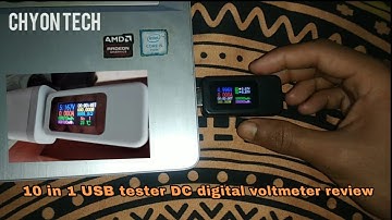 10 in 1 USB tester DC Digital voltmeter review || CHYON TECH || Usb voltmeter review