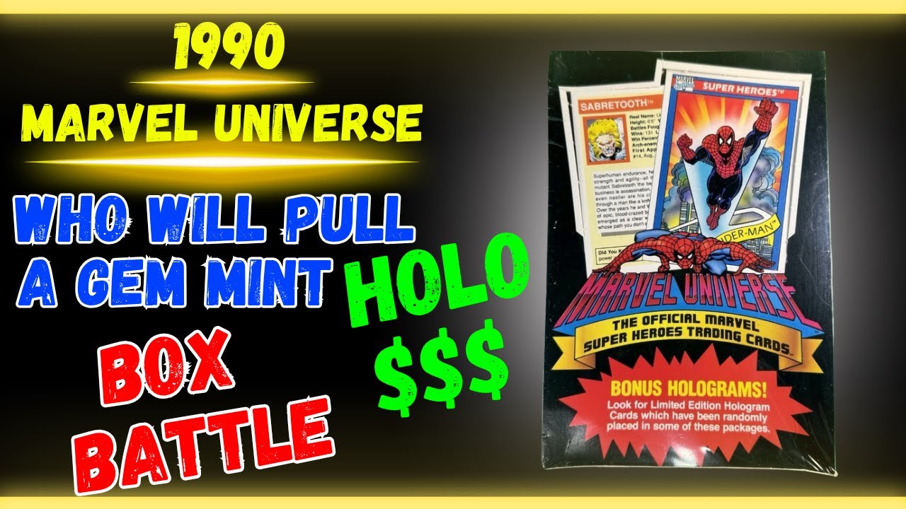 1990 MARVEL UNIVERSE - UNBOXING OUR CHILDHOOD 