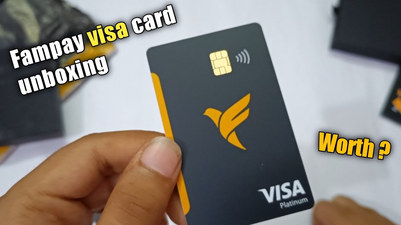 fampay visa card unboxing. fampay visa platinum card unboxing. visa famcard unboxing. is it worth?