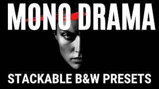 Mono Drama — Stackable Black & White Lightroom Presets (Before & After) screenshot 1