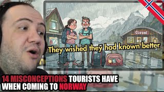 🇳🇴 14 Misconceptions tourists have when coming to Norway | TEACHER PAUL REACTS NORGE