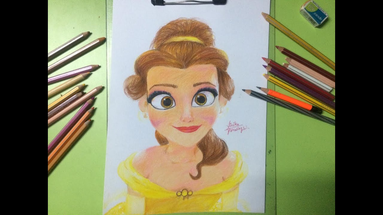 speed drawing belle (wreck it ralph) - YouTube