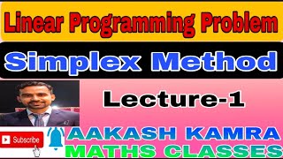 Lec-1 ||Simplex Method || Maximization problem || Operation reaserch