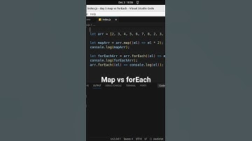 #coading  day 5/75 #javascript forEach vs map