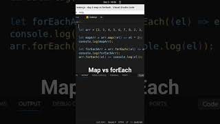 #coading  day 5/75 #javascript forEach vs map