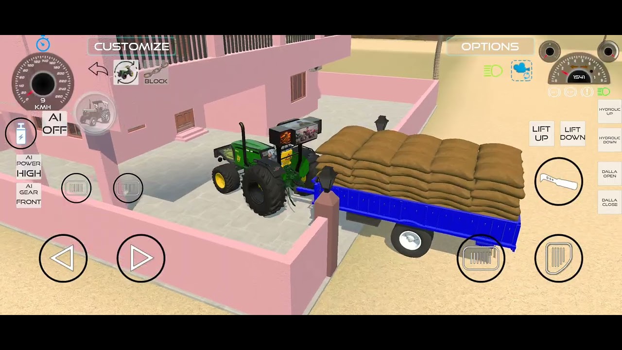 Indian vehicles game 🎮 3D simulator tractor 🚜 Overloaded and thar