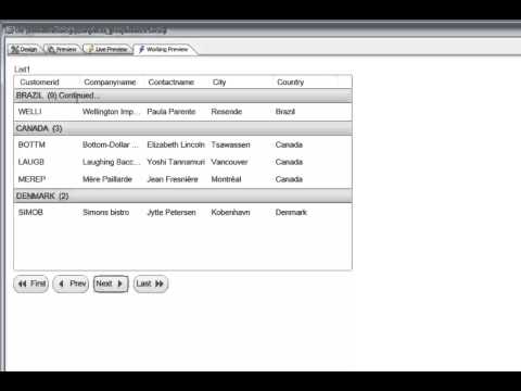 Alpha Five V12 List control group breaks continuation headers