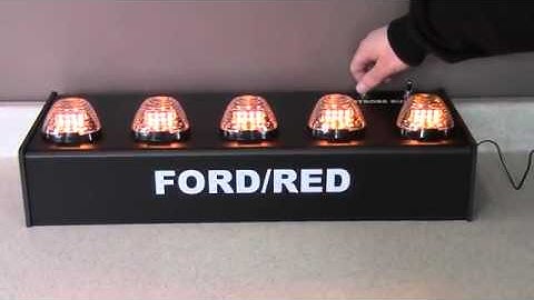 Atomic LED Roof Lights for Ford Trucks - First Responder Series Red
