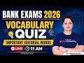 Bank Exams 2026 English Class | SBI, IBPS & RRB Exam Important Vocabulary Words | by Harshita Mam