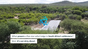 How a solar hydrogen microgrid powers a 5-star safari lodge in the Madikwe Game Reserve South Africa