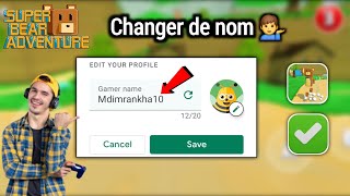 Comment changer de nom dans Super Bear Adventure (Tutoriel facile !) screenshot 4