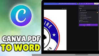How To Convert Canva PDF To Word Document (2026) - Convert PDF &amp; CV/Resume To Word In Canva