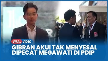 Gibran Akui Tak Menyesal Dipecat Megawati di PDIP, Janji Berjuang Bantu Prabowo
