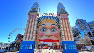 Luna Park Coasters POV | Hot Racer Single Rail Coaster | Wild Mouse | Sydney Australia