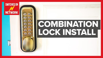 How to Install a Digital Push Button Keyless Entry Combination Door Lock