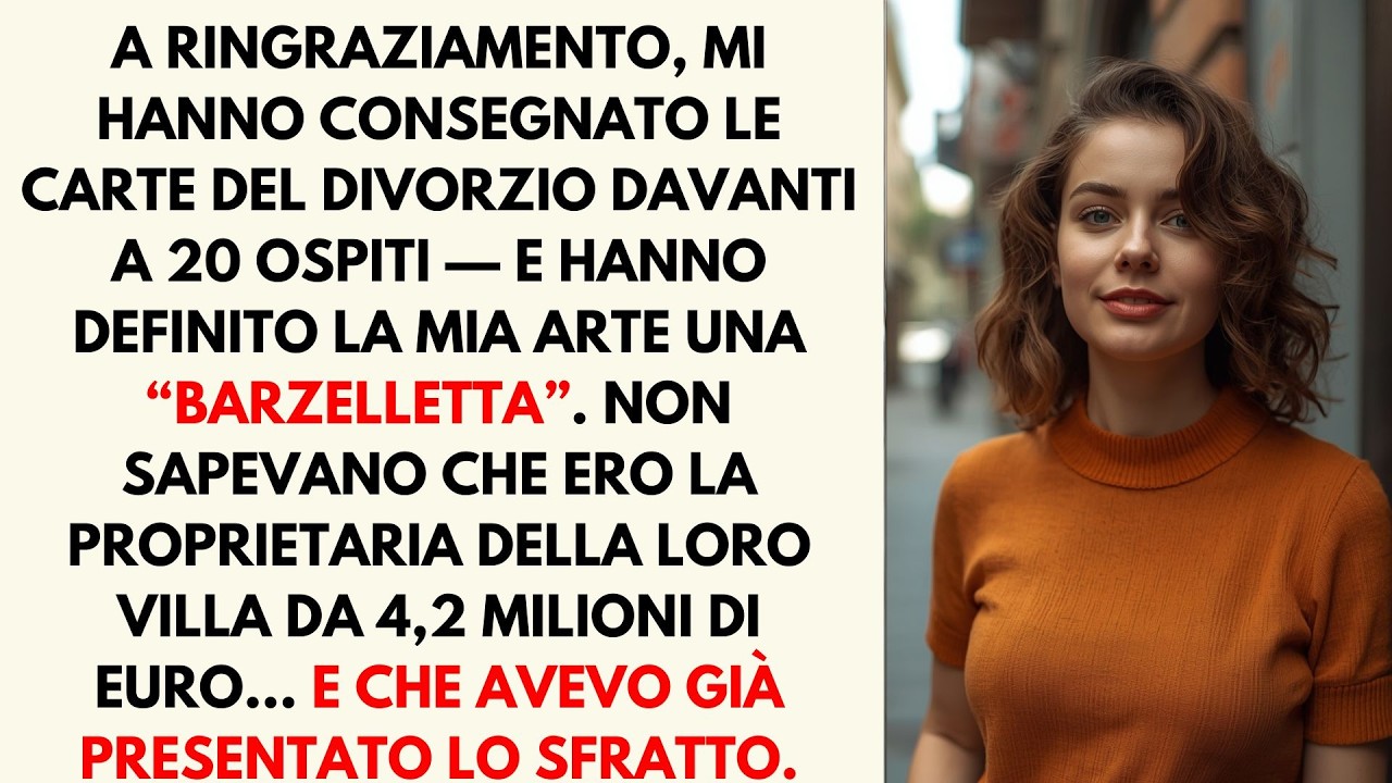 Il coltello di Mildred si fermò a mezz’aria sopra il tacchino quando Brandon spinse quella busta color avorio verso di me e disse: “Voglio il divorzio.” Nessuno sembrò sorpreso. Nemmeno Julie, che...