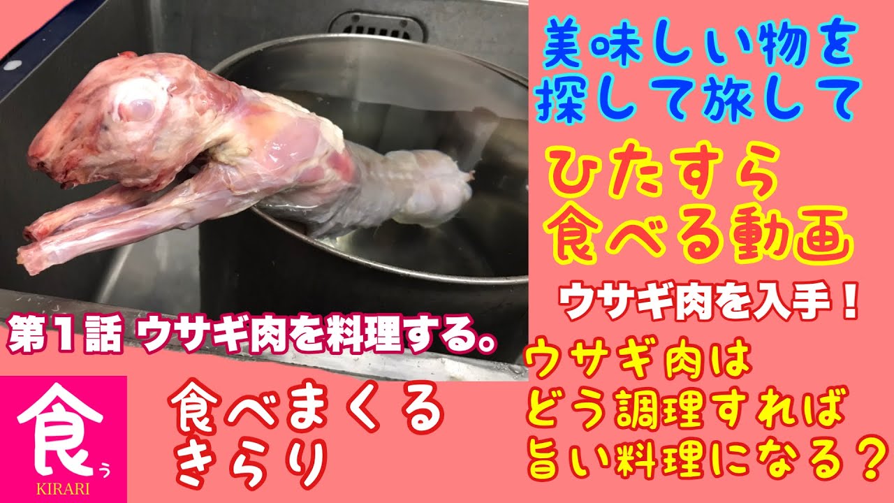 丸ウサギ肉を入手 鶏肉に似ていると云う事で唐揚げフライを作ってみた Youtube