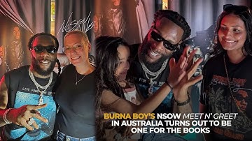 Burna Boy SHUTS DOWN Melbourne | NSOW Meet & Greet + Album Signing Ahead of Epic Show