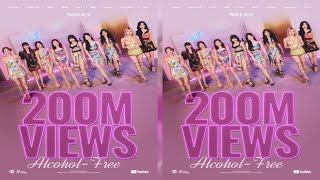 트와이스 '알콜 프리' MV, 2억뷰 돌파…활동곡 15연속 히트