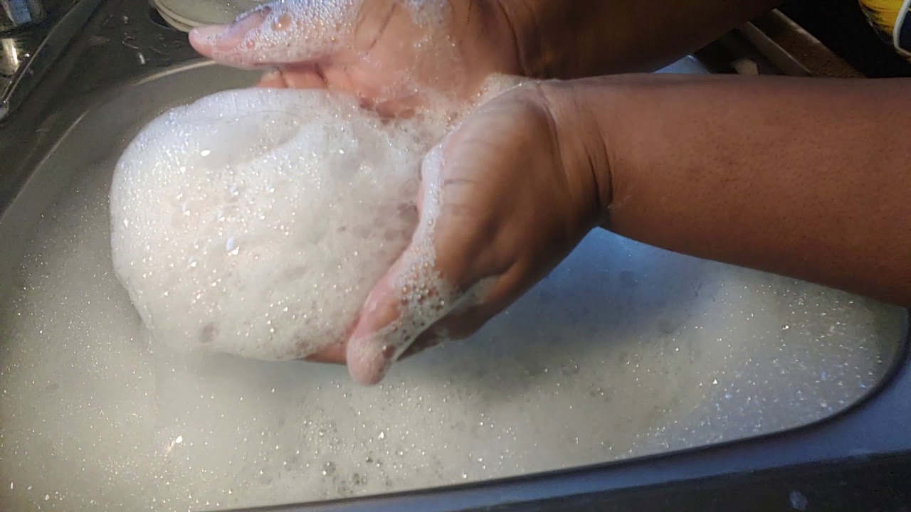 ASMR WASHING DISHES.... STEAMY HOT WATER AND SUPER SOAPY! YouTube