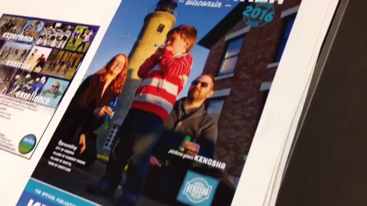 Kenosha Area Visitors Guide On Press at Royle Printing