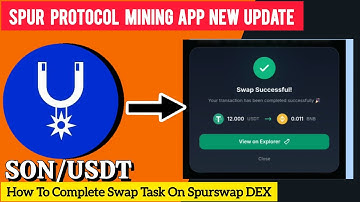 🚀 Spur Protocol New Update! | Spur Airdrop + How to Swap on Spurswap DEX & Earn 500 $SON Coins 💰