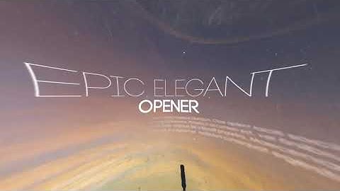 Epic Elegant Opener | After Effects Openers - Envato elements