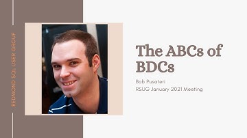 Redmond SQL User Group - January 2021 Meeting - The ABCs of BDCs Big Data Clusters - Bob Pusateri