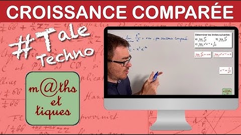 Calculer une limite par croissance comparée - Terminale Techno