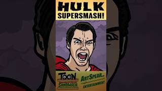 Hulk smashes Superman - TOON SANDWICH #funny #superman #hulk #marvel #dc #crossover #animation