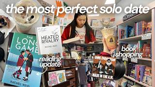 VLOG: book shopping, thrifting, book haul + more ☕️⭐️