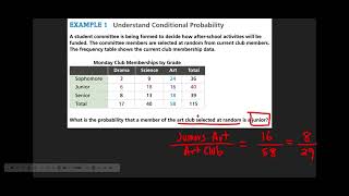 Saavas Geometry 12.2: Conditional Probability