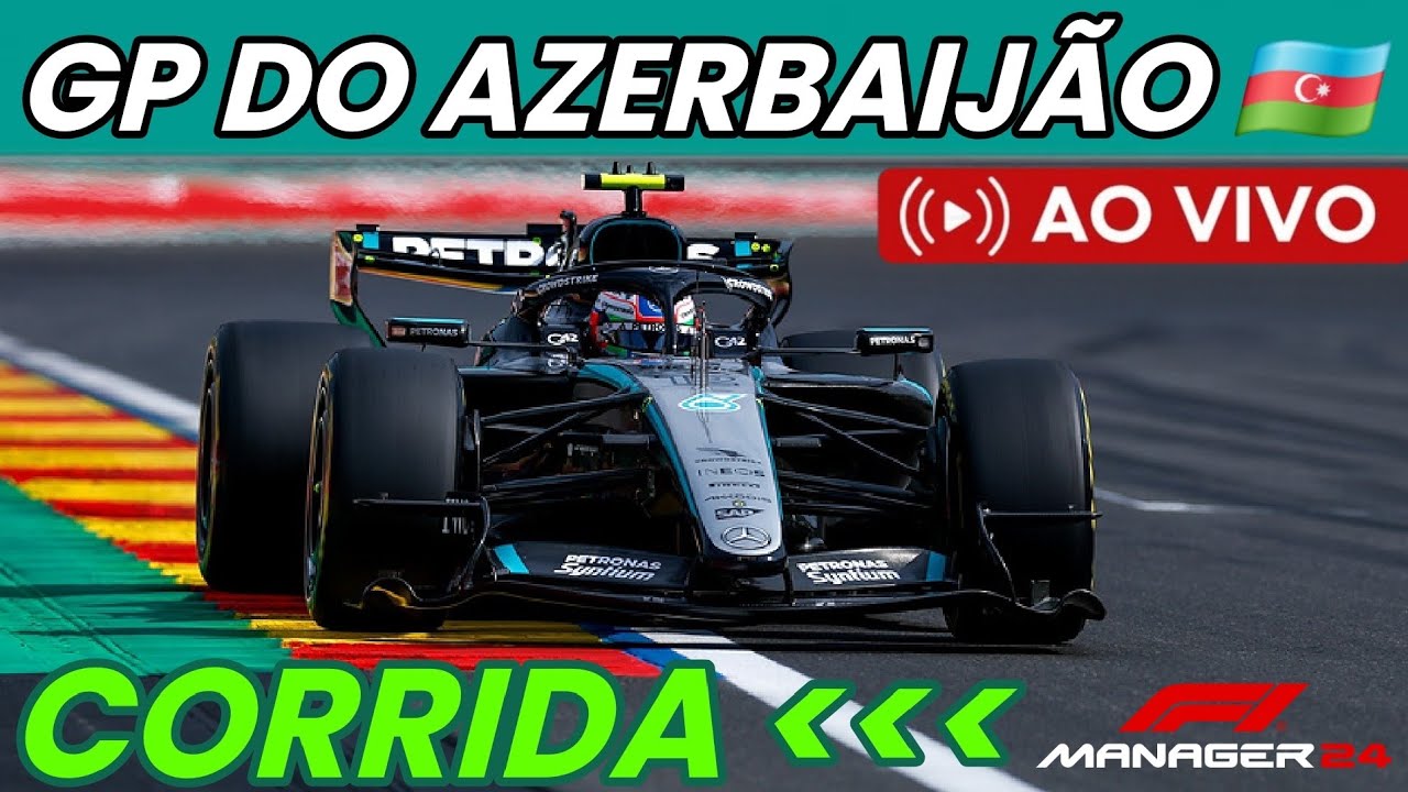 FORMULA 1 AO VIVO CORRIDA GP DO AZERBAIJÃO EM BAKU RUSSELL NA FRENTE - F1 MANAGER 24 GP SPORTS TV