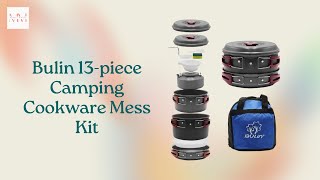 Bulin 13-piece Camping Cookware Mess Kit - Market Mingle