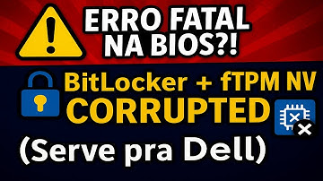 BitLocker - BIOS setup error - "New CPU installed, FTPM NV corrupted" (also applies to Dell)