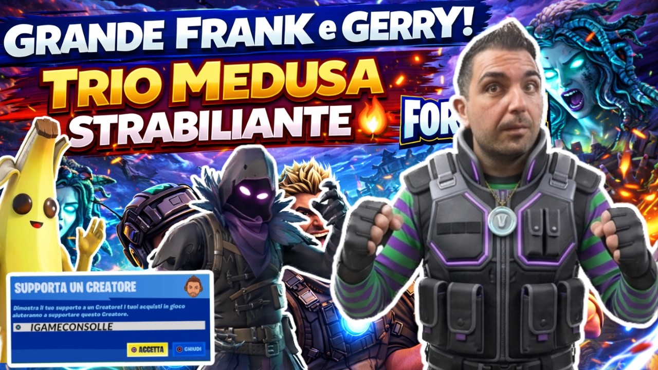 Trio Medusa DEVASTANTE 😱 Frank e Gerry fanno spettacolo | Fortnite