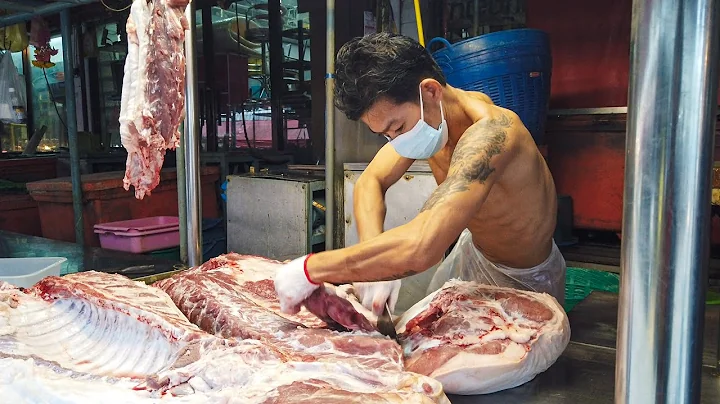 Thailand The Ultimate knife Skills 2021 - Fast Butcher an Entire Pig | วิธีการ ชำแหละหมูมืออาชีพ