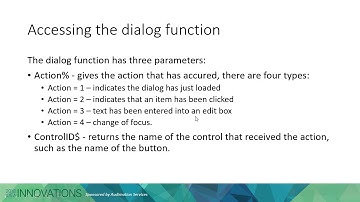 Dialog Project Part 1   Setting up the dialog