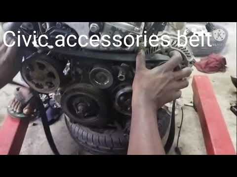 HONDA CIVIC 2006-2009/8th Generation Accessories Belt Replacement And Diagram