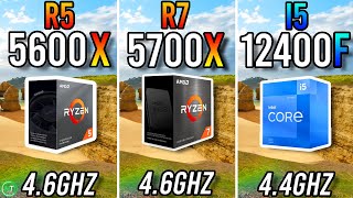 Ryzen 5 5600X vs Ryzen 7 5700X vs i5 12400F