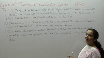 Ncert  Class 6 Maths Ch-1 Knowing Our Numbers Ex-1.2 (Q-1,2)