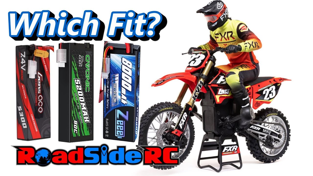 Лучший аккумулятор для Losi Promoto MX? Палка и коротышка!