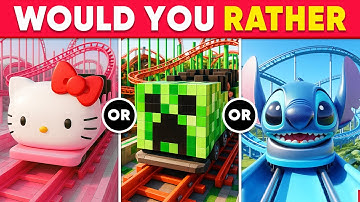 Would You Rather - Build Your Dream $10,000,000 TOWN 🎢🏠🤑🌈 Daily Quiz